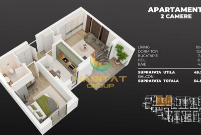 Apartament cu 2 camere decomandat în Sud-Est