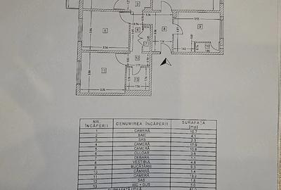 Apartament cu 4 camere decomandat în Central