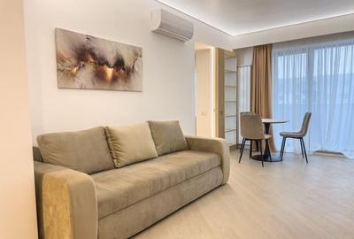 Apartament cu 2 camere semidecomandat, mobilat în Pipera