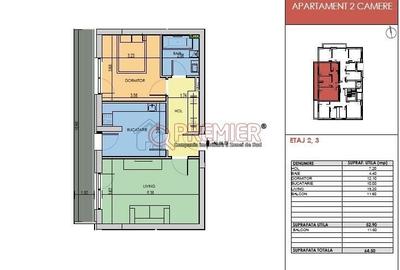 Apartament cu 3 camere în Central