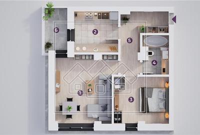 Apartament cu 2 camere decomandat în Exterior Vest