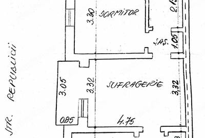 Apartament cu 2 camere semidecomandat în Central