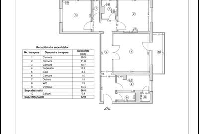 Apartament cu 3 camere decomandat în Drumul Taberei - 14