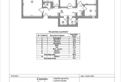 Apartament cu 3 camere decomandat în Tineretului - 14