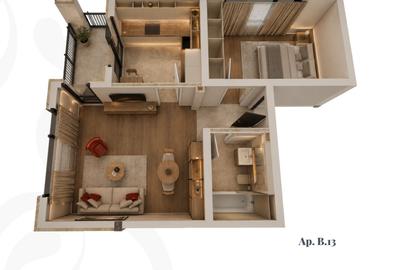 Apartament cu 2 camere în Șagului