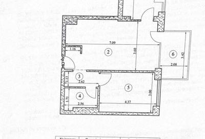 Apartament cu 3 camere decomandat în Central - 1