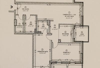 Apartament cu 3 camere în Florești - 10