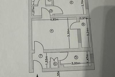 Apartament cu 2 camere semidecomandat în Rolast - 3
