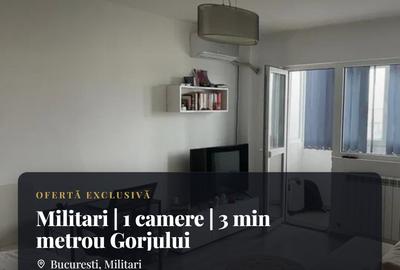 Garsonieră semidecomandată, mobilată în Militari