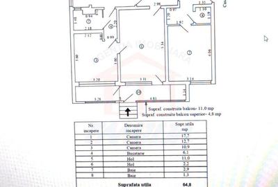 Apartament cu 3 camere în Țiglina 2 - 2