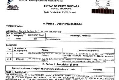 Casă cu 4 camere cu Teren 915 Mp în Ciorani