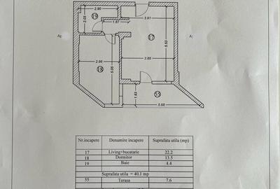 Apartament cu 2 camere semidecomandat în Central - 20