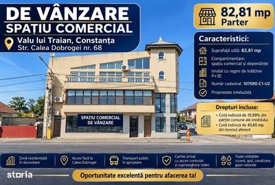 Spațiu comercial, de 83 mp, în Valu lui Traian
