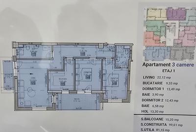 Apartament cu 3 camere în Sisești - 18