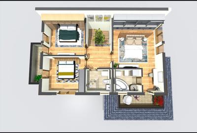 Duplex cu 4 camere cu Teren 235 Mp în Păulești - 8