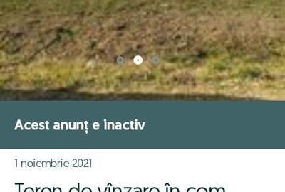 Teren de 4300 mp, în Suraia