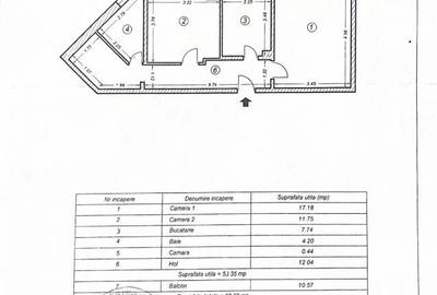 Apartament cu 2 camere decomandat, mobilat în Tomis III - 5