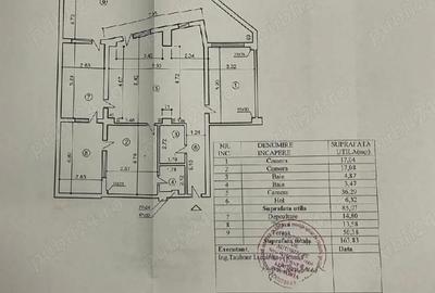 Apartament cu 3 camere semidecomandat în Dămăroaia