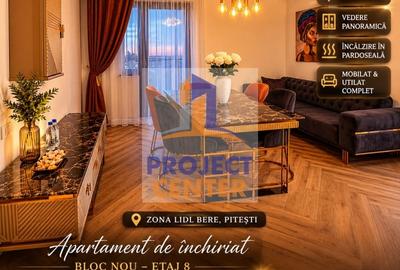 Apartament cu 2 camere semidecomandat, mobilat în Bere