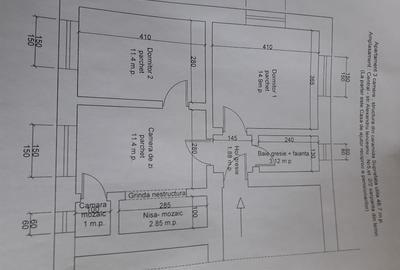Apartament cu 3 camere decomandat în Central
