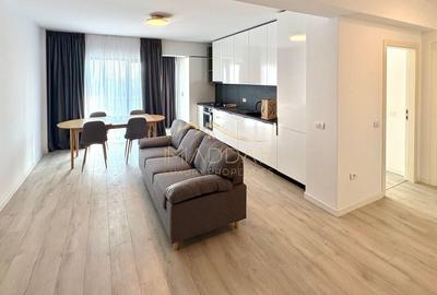 Apartament cu 2 camere semidecomandat, mobilat în Băneasa
