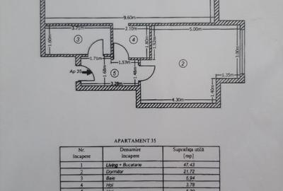 Apartament cu 2 camere decomandat în Central - 2