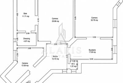 Apartament cu 3 camere în Elisabetin