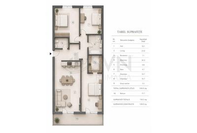 Apartament cu 4 camere decomandat, mobilat în Timpuri Noi - 15