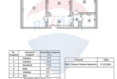 Apartament cu 2 camere decomandat, mobilat în Tineretului - 13