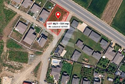 Teren Construcții intravilan de 584 mp, în Siminoc