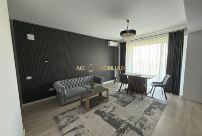 Apartament cu 3 camere semidecomandat, mobilat în Băneasa