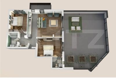 Apartament cu 3 camere semidecomandat în Mănăștur - 1
