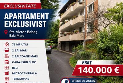 Apartament cu 3 camere decomandat în Săsar
