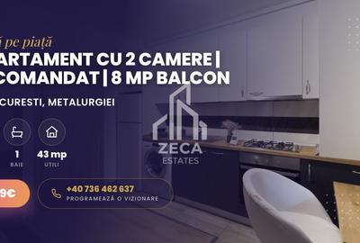 Apartament cu 2 camere decomandat, mobilat în Metalurgiei