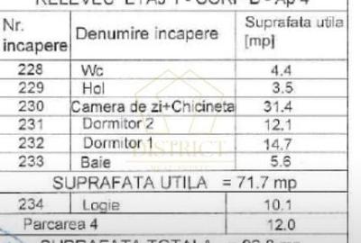 Apartament cu 3 camere semidecomandat în Aradului - 16