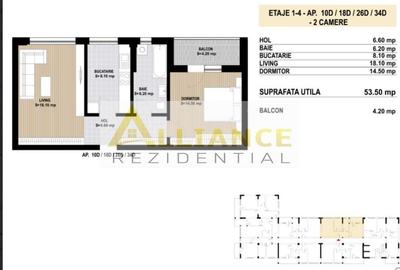 Apartament cu 2 camere decomandat în Central