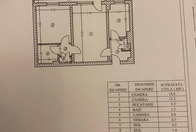 Apartament cu 2 camere semidecomandat în Nord
