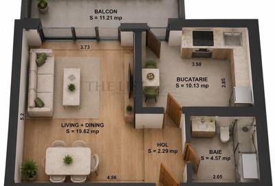 Garsonieră decomandată în Vitan