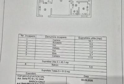 Apartament cu 2 camere semidecomandat în Gara