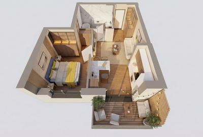 Apartament cu 2 camere decomandat în UTA - 7