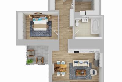 Apartament cu 2 camere în Central - 8