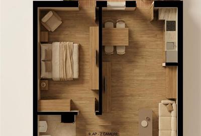 Apartament cu 2 camere semidecomandat în Burdujeni - 6