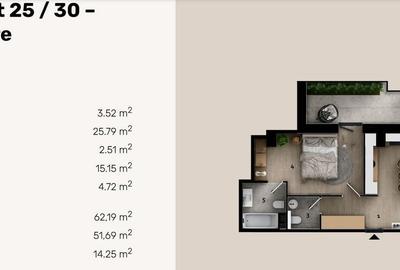 Apartament cu 2 camere semidecomandat în Obor - 3