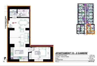 Apartament cu 3 camere decomandat în Popoveni