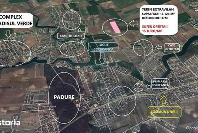 Teren de 13124 mp, în Corbeanca