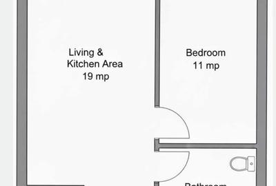 Apartament cu 2 camere semidecomandat în Florești - 2