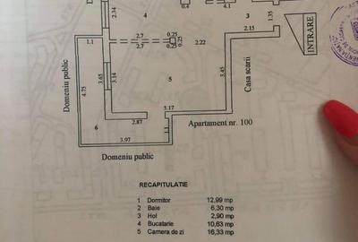 Apartament cu 2 camere decomandat în Mazepa 2