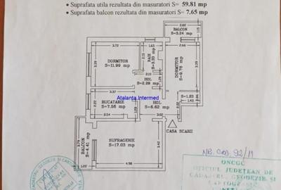 Apartament cu 3 camere, mobilat în CET - 7