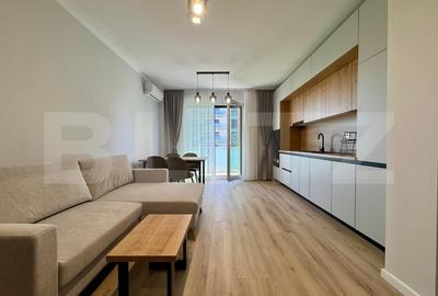 Apartament cu 2 camere semidecomandat, mobilat în Nufărul