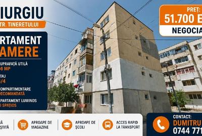 Apartament cu 3 camere decomandat în Tineretului